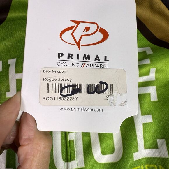 Men’s Primal Wear Small Cycling Jersey Shirt Full Zip Short Sleeve Sport Cut NWT - Picture 4 of 16
